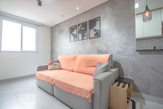 Sala de apartamento à venda com 1 quarto, 45m² em Vila Mazzei, São Paulo
