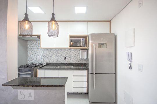 Cozinha de apartamento à venda com 1 quarto, 45m² em Vila Mazzei, São Paulo