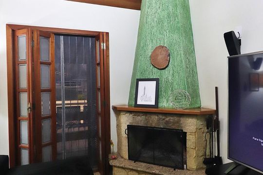 Sala de TV de casa à venda com 3 quartos, 360m² em Vila Floresta, Santo André