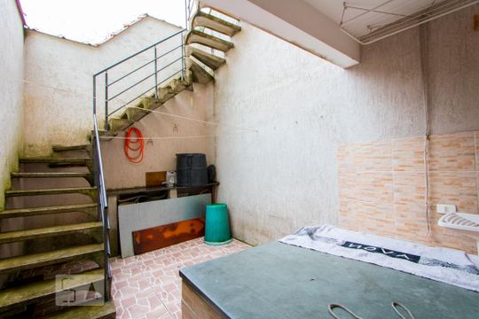 Área de serviço de casa para alugar com 3 quartos, 109m² em Jardim Las Vegas, Santo André
