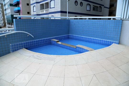 Área comum - Piscina de apartamento para alugar com 3 quartos, 174m² em Vila Tupi, Praia Grande