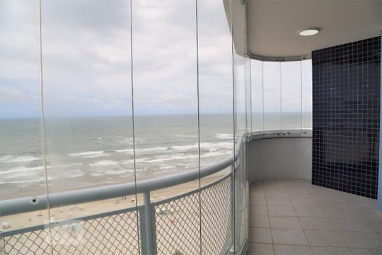 Varanda da Sala de apartamento para alugar com 3 quartos, 174m² em Vila Tupi, Praia Grande