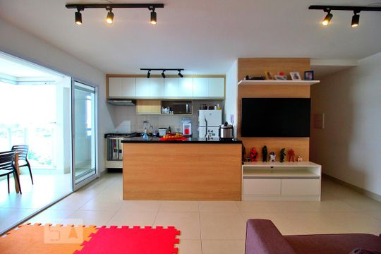 Sala de apartamento à venda com 2 quartos, 83m² em Parque Bandeirante, Santo André