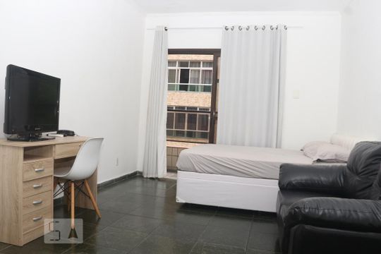 Detalhe Sala de apartamento para alugar com 1 quarto, 55m² em Itararé, São Vicente