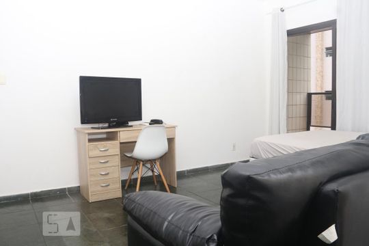 Detalhe Sala de apartamento para alugar com 1 quarto, 55m² em Itararé, São Vicente