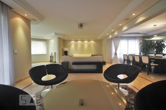 Sala de apartamento para alugar com 4 quartos, 370m² em Paraíso do Morumbi, São Paulo