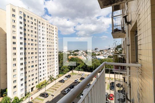 Varanda da Sala de apartamento para alugar com 2 quartos, 48m² em Parque Bristol, São Paulo