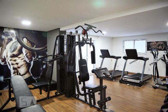 Área comum - Academia de apartamento para alugar com 2 quartos, 103m² em Caiçara, Praia Grande