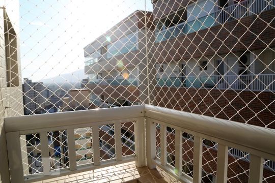 Varanda Suite 1 de apartamento para alugar com 2 quartos, 103m² em Caiçara, Praia Grande