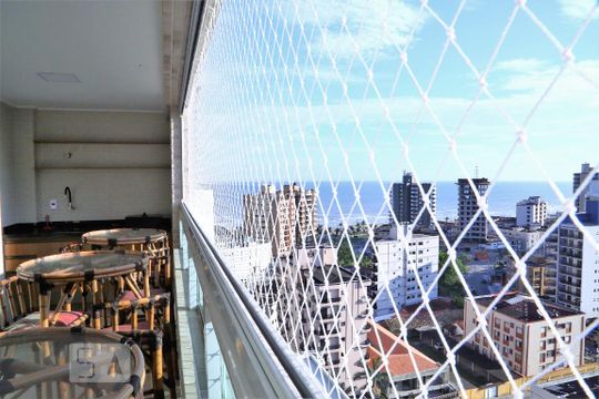 Vista da Varanda de apartamento para alugar com 2 quartos, 103m² em Caiçara, Praia Grande