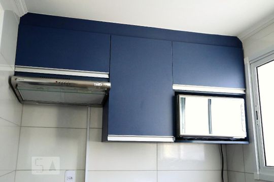 Cozinha de apartamento para alugar com 2 quartos, 103m² em Caiçara, Praia Grande