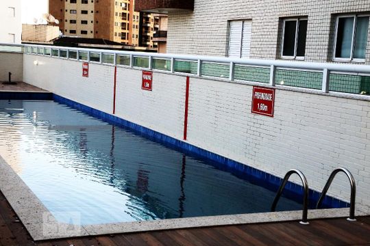 Área comum - Piscina de apartamento para alugar com 2 quartos, 103m² em Caiçara, Praia Grande