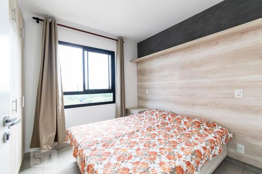 Quarto de apartamento para alugar com 1 quarto, 27m² em Mirandópolis, São Paulo