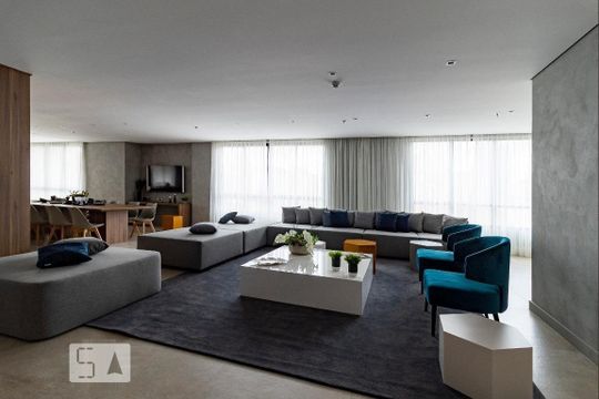 Área comum de apartamento para alugar com 1 quarto, 27m² em Mirandópolis, São Paulo