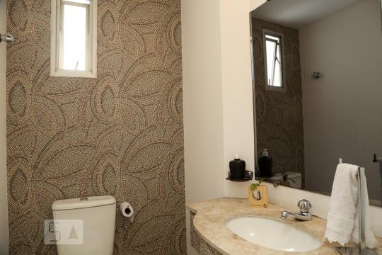 Lavabo  de apartamento à venda com 3 quartos, 130m² em Vila Andrade, São Paulo