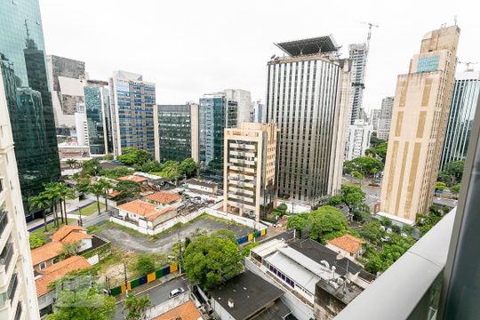 Vista da Varanda de apartamento para alugar com 1 quarto, 36m² em Pinheiros, São Paulo