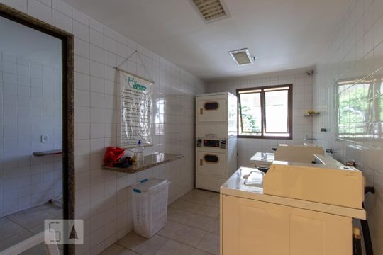 Área comum - Lavanderia de kitnet/studio à venda com 1 quarto, 48m² em Botafogo, Rio de Janeiro