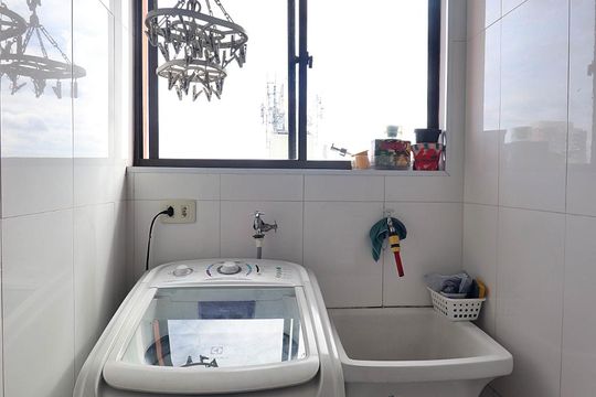 Área de Serviço de apartamento à venda com 2 quartos, 68m² em Vila Homero Thon, Santo André