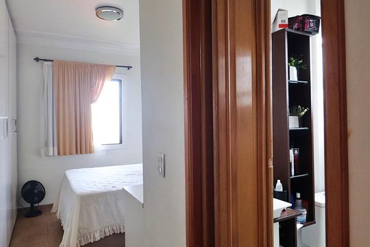 Quarto Suíte de apartamento à venda com 2 quartos, 68m² em Vila Homero Thon, Santo André