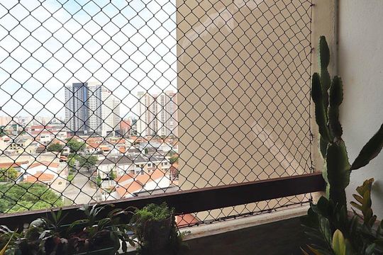 Varanda da Sala de apartamento à venda com 2 quartos, 68m² em Vila Homero Thon, Santo André
