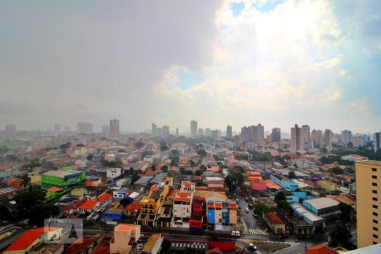 Vista da Varanda Gourmet de apartamento à venda com 2 quartos, 73m² em Vila Helena, Santo André