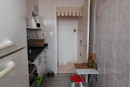 cozinha de apartamento para alugar com 2 quartos, 48m² em Vila Pereira Cerca, São Paulo