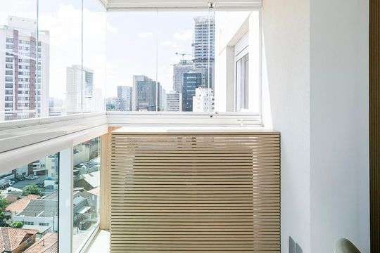 Varanda de apartamento à venda com 1 quarto, 39m² em Pinheiros, São Paulo