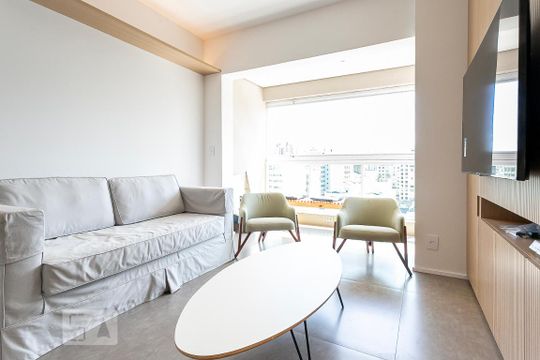 Sala de apartamento à venda com 1 quarto, 39m² em Pinheiros, São Paulo