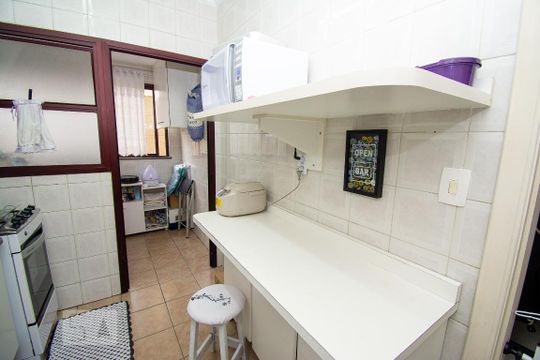 Cozinha de apartamento à venda com 3 quartos, 84m² em Chácara São Luis, Guarulhos
