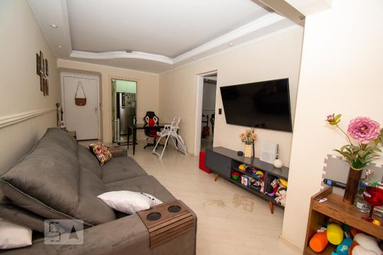 Sala de apartamento à venda com 3 quartos, 84m² em Chácara São Luis, Guarulhos
