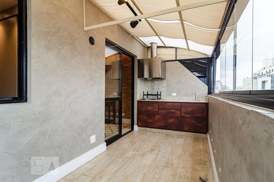 Varanda Gourmet de apartamento para alugar com 1 quarto, 56m² em Vila Mascote, São Paulo
