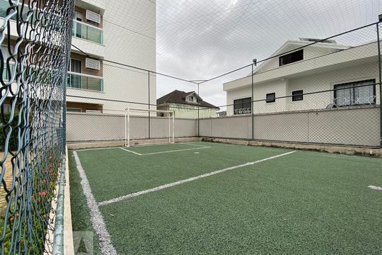 Área comum - campo de futebol de apartamento à venda com 3 quartos, 135m² em Vargem Pequena, Rio de Janeiro
