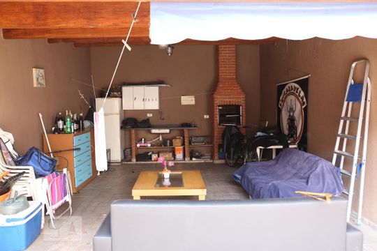 Area de Churrasqueira de casa à venda com 3 quartos, 193m² em Vila America, Santo André