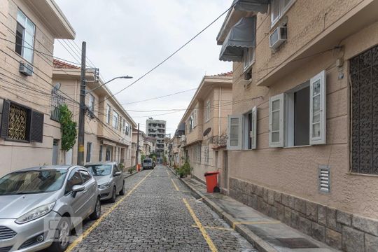 Área comum - Vista da vila de casa de condomínio à venda com 4 quartos, 120m² em Tijuca, Rio de Janeiro