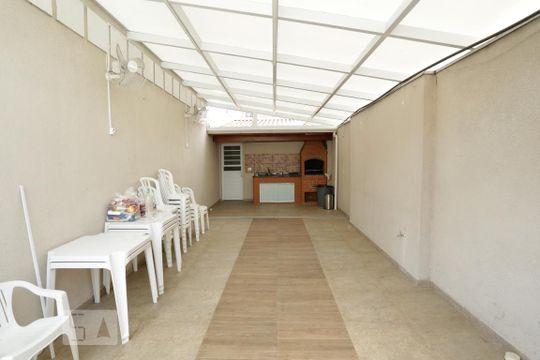 Área comum - Salão de festas/Churraqueira de casa de condomínio para alugar com 2 quartos, 55m² em Vila Laís, São Paulo