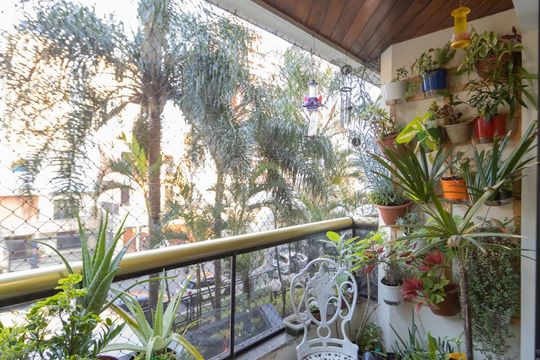 Varanda Sala de apartamento para alugar com 3 quartos, 95m² em Vila Azevedo, São Paulo