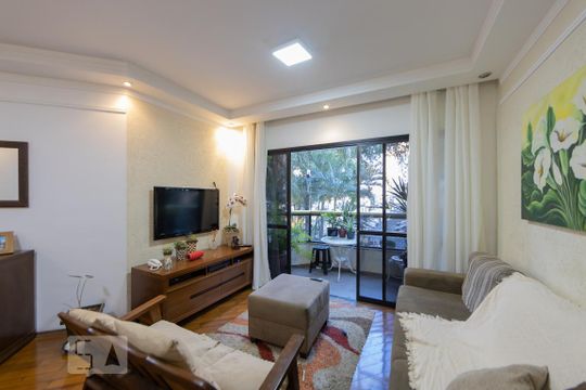 Sala de apartamento para alugar com 3 quartos, 95m² em Vila Azevedo, São Paulo