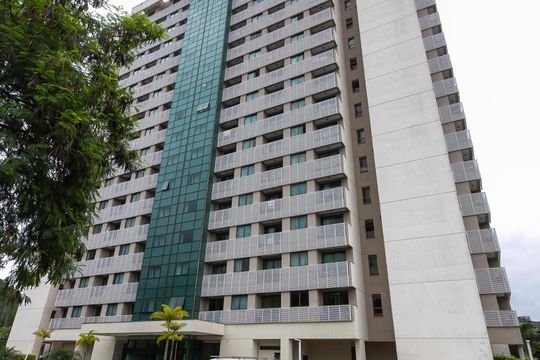 Fachada do bloco de apartamento para alugar com 1 quarto, 36m² em Jacarepaguá, Rio de Janeiro