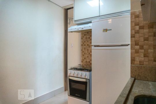 Cozinha de kitnet/studio para alugar com 1 quarto, 47m² em Norte (águas Claras), Brasília
