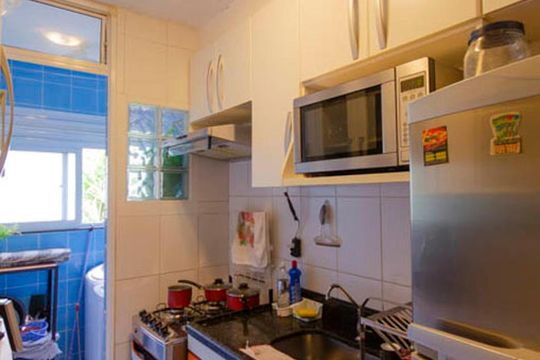 Cozinha de apartamento à venda com 2 quartos, 44m² em Vila Talarico, São Paulo