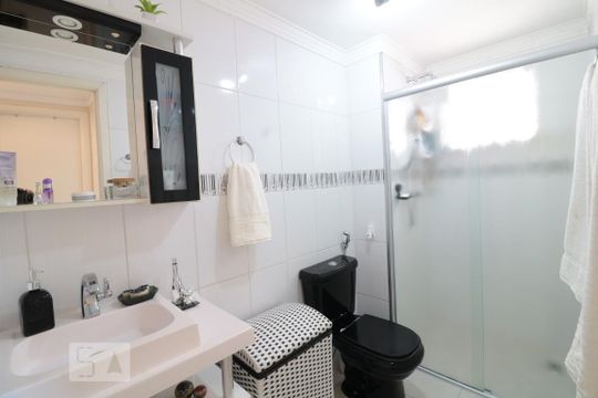 Banheiro Social de apartamento à venda com 2 quartos, 53m² em Chácara Califórnia, São Paulo