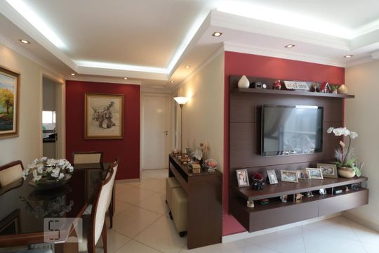 Sala de apartamento à venda com 2 quartos, 53m² em Chácara Califórnia, São Paulo