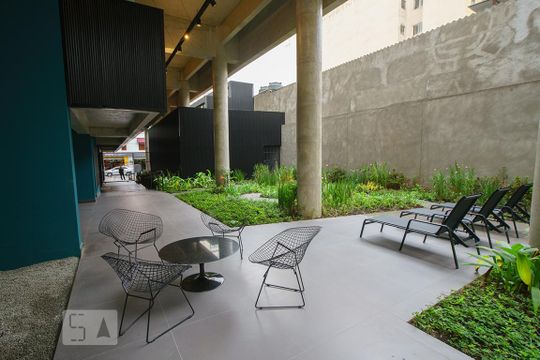 Área comum de apartamento para alugar com 1 quarto, 25m² em Vila Buarque, São Paulo