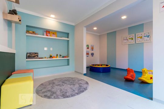 Área comum - Brinquedoteca de apartamento para alugar com 1 quarto, 26m² em Cambuci, São Paulo