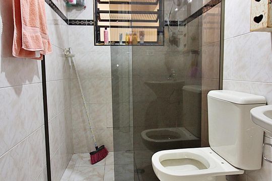 Banheiro do Quarto 1 - Suíte de casa à venda com 3 quartos, 200m² em Independência, São Bernardo do Campo