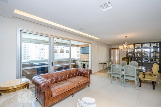 Sala de apartamento à venda com 3 quartos, 126m² em Vila da Serra, Nova Lima