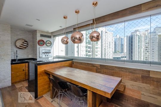 Varanda da Sala de apartamento à venda com 3 quartos, 126m² em Vila da Serra, Nova Lima