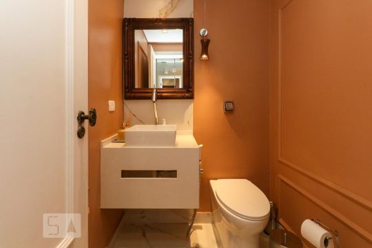 Lavabo de apartamento para alugar com 3 quartos, 133m² em Jardim Paulista, São Paulo