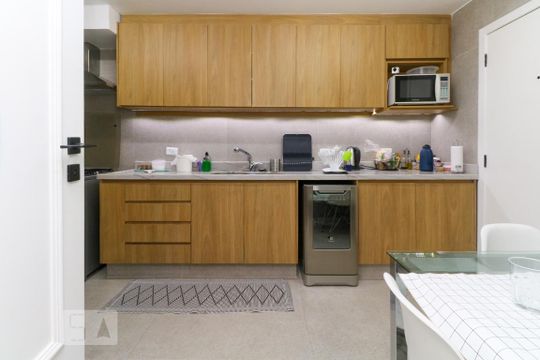 Cozinha de apartamento para alugar com 3 quartos, 133m² em Jardim Paulista, São Paulo