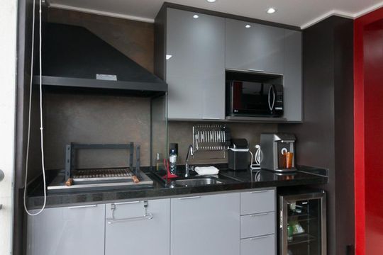 Varanda gourmet de kitnet/studio à venda com 1 quarto, 38m² em Jardim Flor da Montanha, Guarulhos